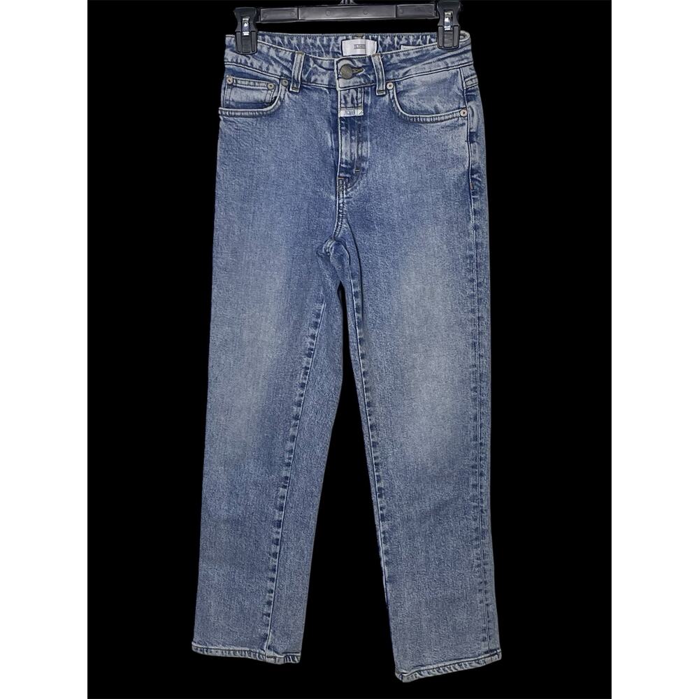 Closed Candiani Denim Jeans Made In Italy Women Size 24 C91404 Glow